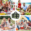 BSCI Amazon's Hot Seller Expandable Insulated Double Portable Tote Bag Waterproof Outdoor Picnic Cooler Lunch Bag