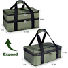 BSCI Amazon's Hot Seller Expandable Insulated Double Portable Tote Bag Waterproof Outdoor Picnic Cooler Lunch Bag