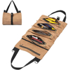 High Quality Canvas Roll Up Storage Organizer Tools Bag Work Hanging Tool Zipper Carrier Tote Toll Bags