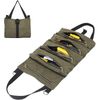 High Quality Canvas Roll Up Storage Organizer Tools Bag Work Hanging Tool Zipper Carrier Tote Toll Bags