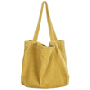 Custom Durable Casual Shoulder Bag with Inner Pocket Corduroy Tote Bag for Women Girls