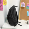 Custom Logo Student Black Backpack Bag for School Travel Or Work Lightweight School Bookbag for Boy And Girl