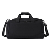 Customised Black Sports Gym Duffle Bag for Men Women Large Weekender Overnight Bag with Shoes Compartment And Wet Pocket