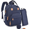 Diaper Bag Baby Nappy Changing Bags Multifunction Waterproof Backpack With Changing Pad Stroller Straps Pacifier Case Unisex