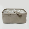 wholesale cotton canvas baby diaper caddy organizer large nursery organizer tote for boy or girl