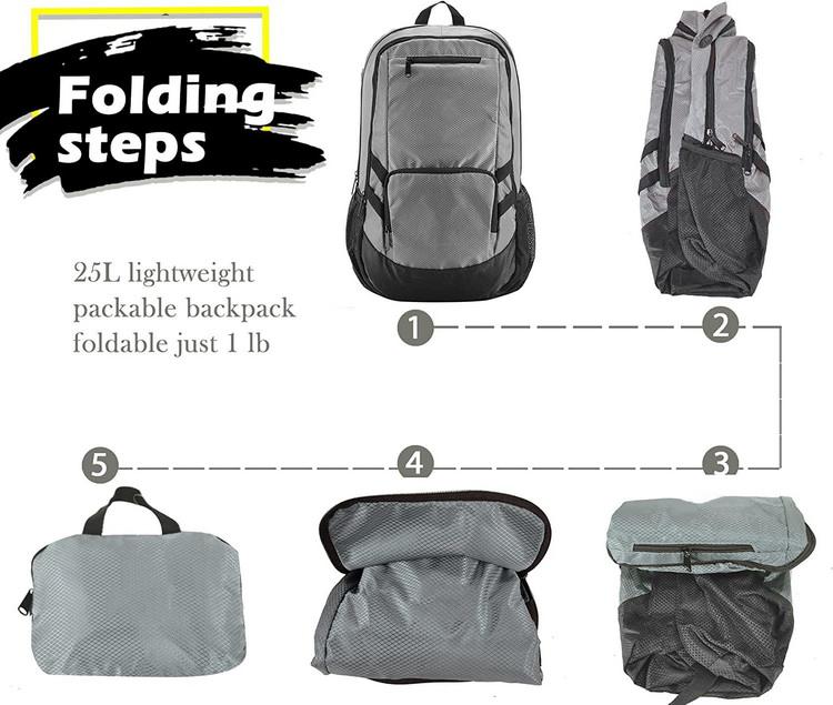 Waterproof large multifunctional custom logo wholesale hiking travel climbing sport foldable travel backpack bag unisex