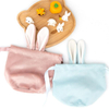 Wholesale Easter Drawstring Gift Wedding Velvet Candy Gift Bags Pouches Rabbit Ear Velvet Candy Bags