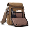 Durable canvas crossbody business shoulder messenger bag for travel