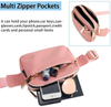 Fashion custom bum bag mens waist fanny pack nylon with multi zipper pockets wholesale