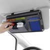 Hanging auto car zipper note pen storage holder point pocket card organizers sun visor organizer