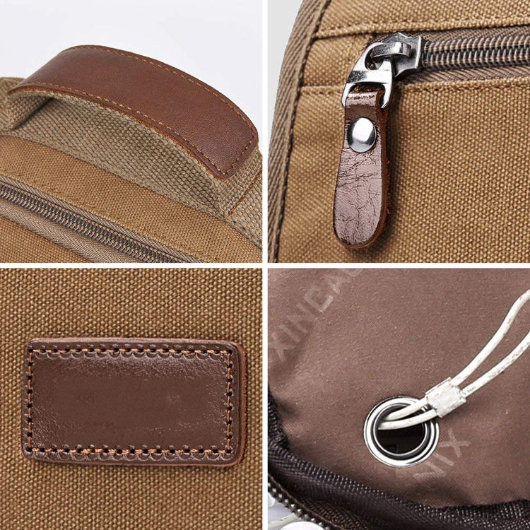 Durable canvas crossbody business shoulder messenger bag for travel