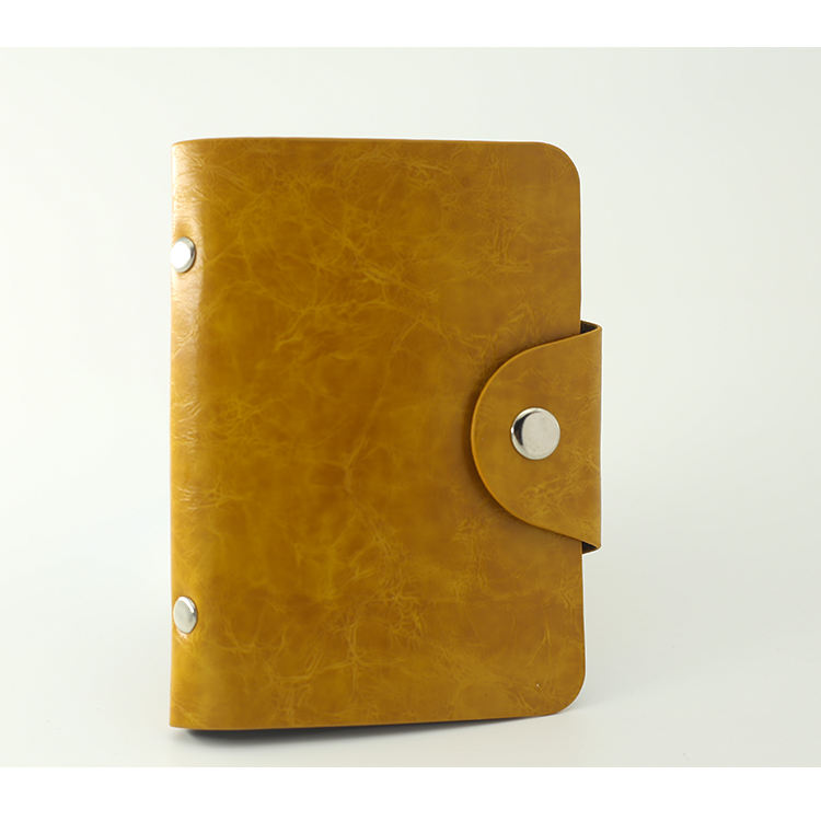 Mini PU leather cards holder pocket wallet