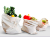 Food Grade Bulk Storage Bags - Reusable - Organic Cotton Fabric Produce Drawstring Bags - Organic Cotton Muslin Produce Bags