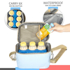 Portable Easy Clean Aluminum Foil Large Capacity Insulated Breast Milk Cooler Bag Carry Tote Cooler Bag Breastmilk