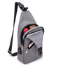Wholesale Cheap Mens Chest Bag Fashion Casual Shoulder Messenger Bag with USB Charging Port Man Crossbody Bag