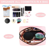 Wholesale Custom Manufacturer Portable Waterproof PVC Leather Cosmetic Bag Makeup Case Toiletry Organizer for Women Men