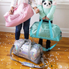 Wholesale Fashion Holographic PU Leather Kids Sport Duffel Bag Girls Dancing Class Tote Bag With Custom Logo