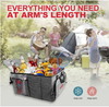 OEM Manufacturer portable frontseat back seat organiser foldable car trunk storage organizer with leakproof cooler compartment