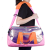 Waterproof Vegan Leather Sports Gym Duffle Bags Fashion Women Girls Weekend Overnight Travel Duffel Bag