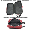 Wholesale Soft Polyester Double Compartment Makeup Bag Custom Cosmetics Storage Zipper Bag