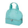 Utility Double Compartment School Student Insulation Lunch Cooler Tote Bag
