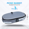 Supplier Custom Logo Large Soft Aluminium Foil Camping Insulated Thermal Beach Picnic Cooler Basket