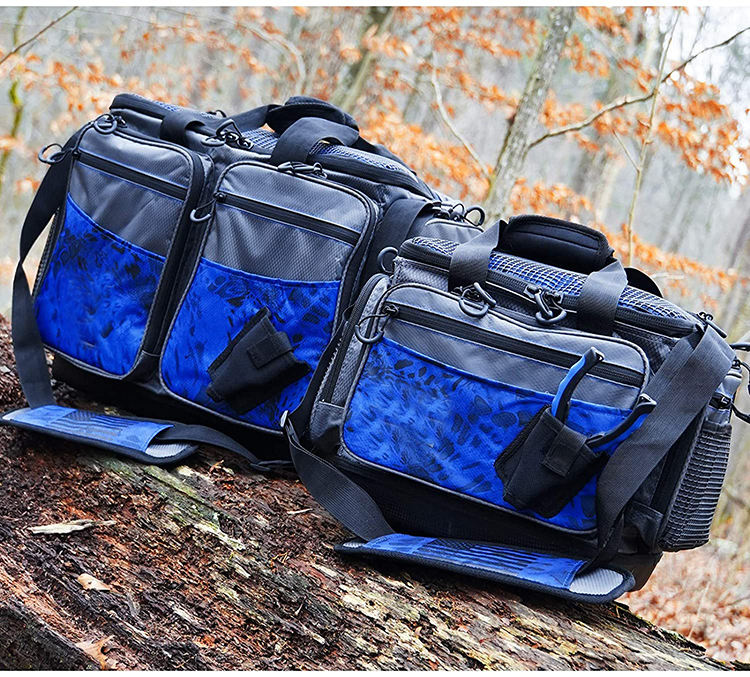 Custom Outdoor Storage Tackle Boxes Cart Fly Waterproof Fishing Food Bags Fishing Gear Bag