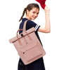 Convertible Roll Top Leisure Casual Girls School Daypack School Laptop Backpack Bag Women