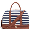 Custom Canvas Weekender Tote Bag for Women Canvas Overnight Weekend Bag Large Travel Bags with Shoes Compartment