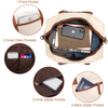 Custom Canvas Weekender Tote Bag for Women Canvas Overnight Weekend Bag Large Travel Bags with Shoes Compartment
