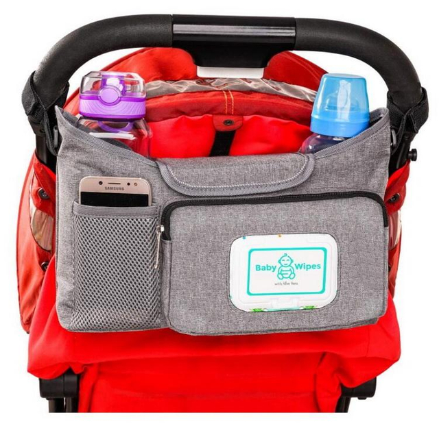 Universal Stroller Accessories Bag Baby Organizer Stroller Bag for Stroller Storage Pouch with Easy Access Pockets