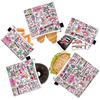 Eco friendly reusable sandwich bag dual layer snack bag with zipper fpr kids