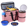 Big Capacity Pet Products Storage Bag Set Dog Food Bowl For Short Trip Portable Dog Travel Bag