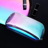 High Quality Gold Neon Laser Makeup Bag Travel Toiletry Organizer Pencil Case Bag Laser TPU Cosmetic Bag Holographic Custom