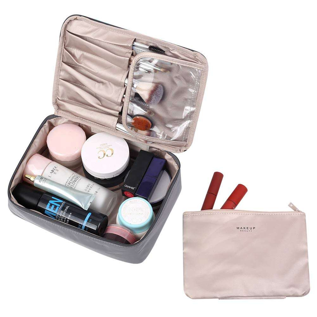 Large Makeup Bag Pouch Travel Cosmetic Organizer for Women And Girls