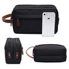 Custom Canvas Small Travel Toiletry Organizer Bag Shaving Dopp Kit for Travel