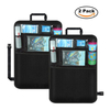 Foldable Car Seat Back Organizer Backseat Anti-Kick Storage Bags Quilted Storage Organizer Car Seat Back Multi-pocket
