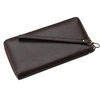 custom women pu leather clutch wallets zip around wristlet purse ladies travel money bag