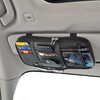 Leather Car Sun Visor Clip Auto Interior Credit Cards Glasses Storage Holder Truck Car Sun Visor Organizer