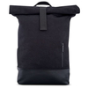 Expandable Waterproof Black Roll Top Laptop Backpack Lightweight Outdoor Travel Rucksack Backpack