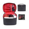 Black Waterproof Polyester Women And Men Portable Travel Makeup Case Make Up Bag Cosmetic Bags with Handle