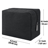 Small Zippered Cosmetic Travel Bag Makeup Carrying Case Mini Packing Cube Compliant Bag Toiletry Carry Pouch Organizer