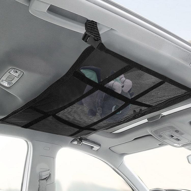 Net ceiling cargo roof bag lightweight high quality new arrival car storage organizer mesh bag for vw