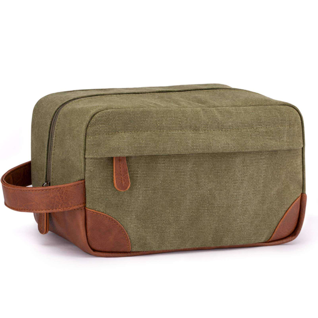 Oxford Cloth Double Makeup Bag Waterproof Nylon Storage Bag Travel Carry Extra Capacity Men's Wash Bag