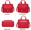 Red Oxford Large Capacity Women Cooler Lunch Bag Insulated Bags Thermal Organizer For Outdoor Hiking Food Insulation