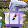 Sturdy Fashionable Grocery Delivery Shopping Tote Storage Reusable Beach Mesh Tote Bag Shopping Bags