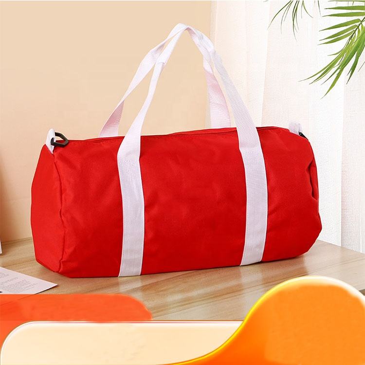 Vintage High Quality 30L Oxford Red Overnight Weekend Travel Bag Custom Luggage Gym Sports Travel Bag