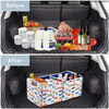 Multi-functional Collapsible Car Trunk Storage Accessories Organizer with Cup Pocket Drink Snack Kids Car Seat Organizer