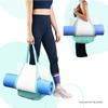 Good Quality Canvas Yoga Mat Holder Duffel Bag with Zipper Inner Pocket Cotton Travel Weekender Overnight Yoga Duffel Bag