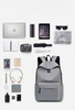 High Quality Grey Travel Waterproof Backpack Wholesale Laptop Bag Backpacks Usb Charging Port